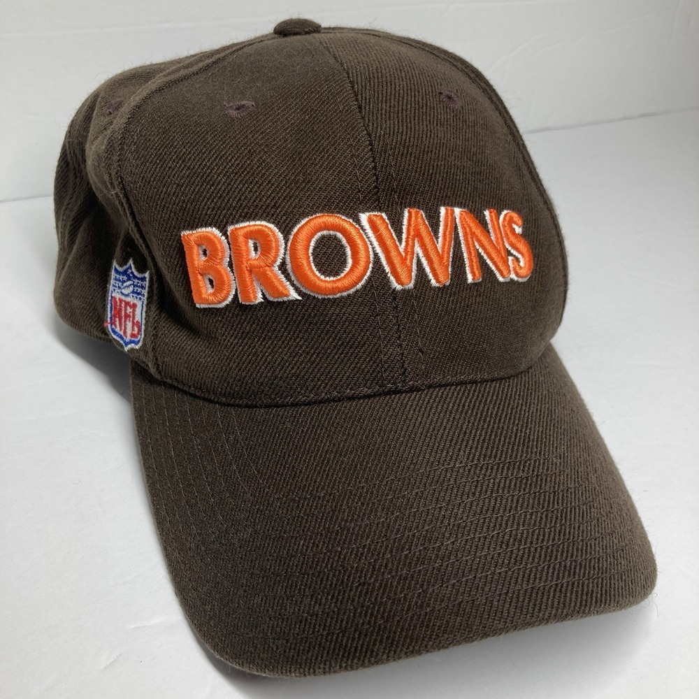 Cleveland Browns Cap Hat Adult Adjustable Brown NFL Football On Field Cap